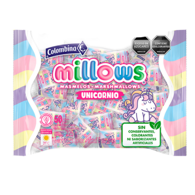 MILLOW UNICORNIO COLOMBINA 15X50