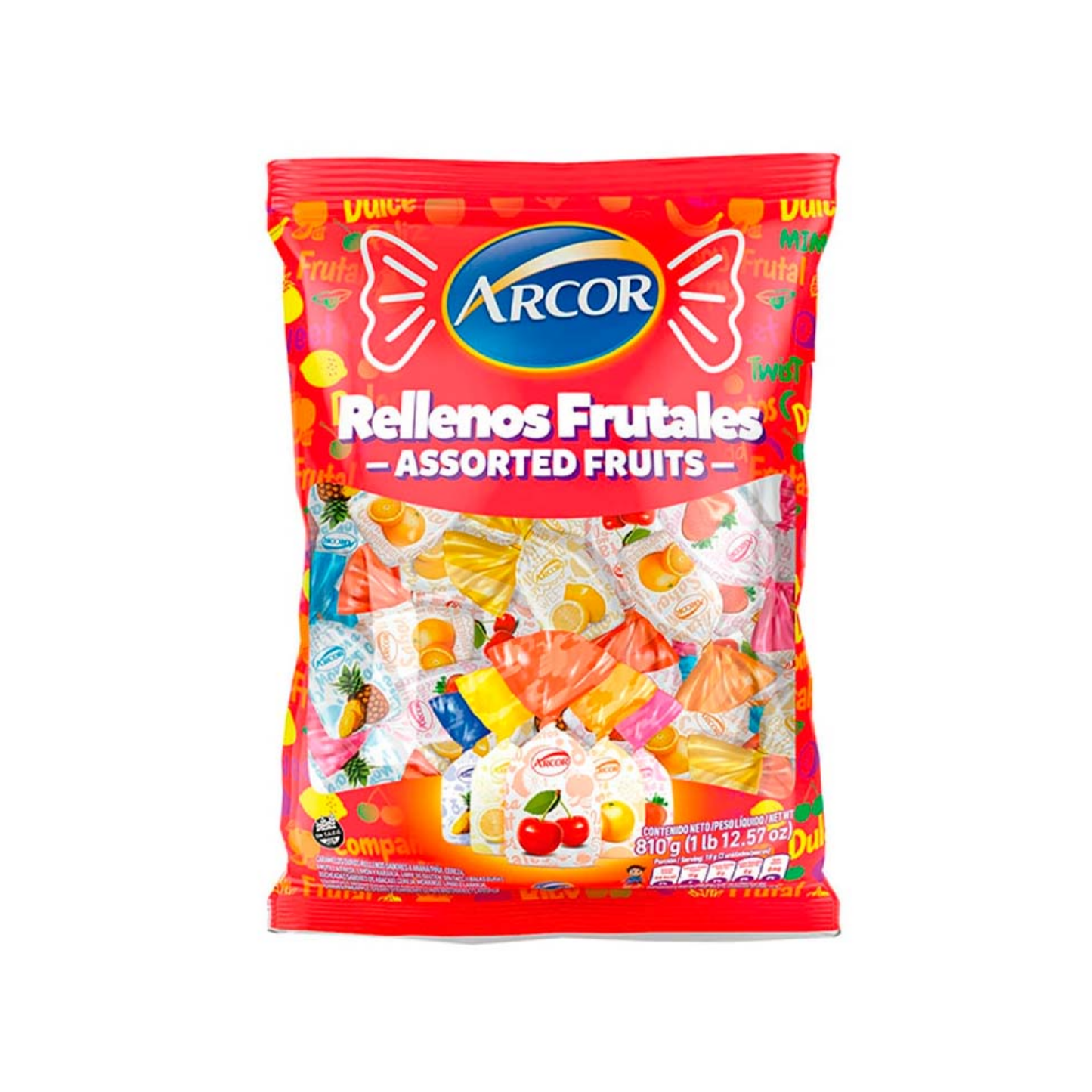RELLENO FRUTAL BOLSA ARCOR 12X100