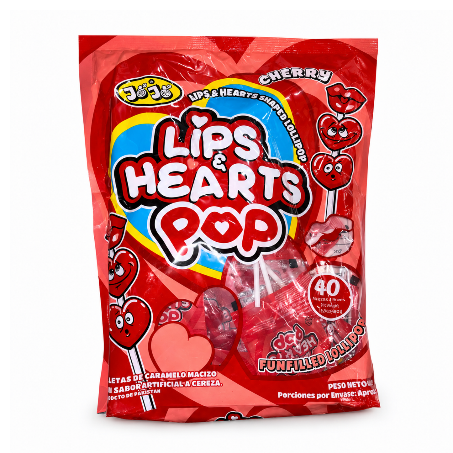 JOJO PALETA 3 CORAZONES 28X40