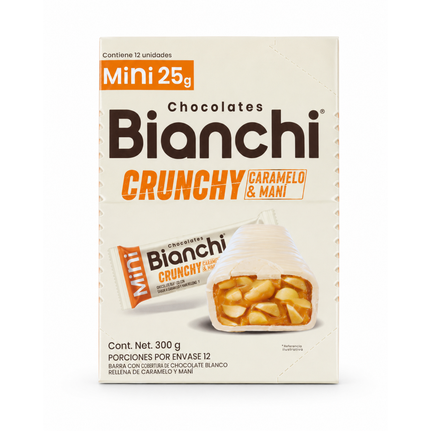 CHOCOLATE BIANCHI CRUNCHY 12X12X25G