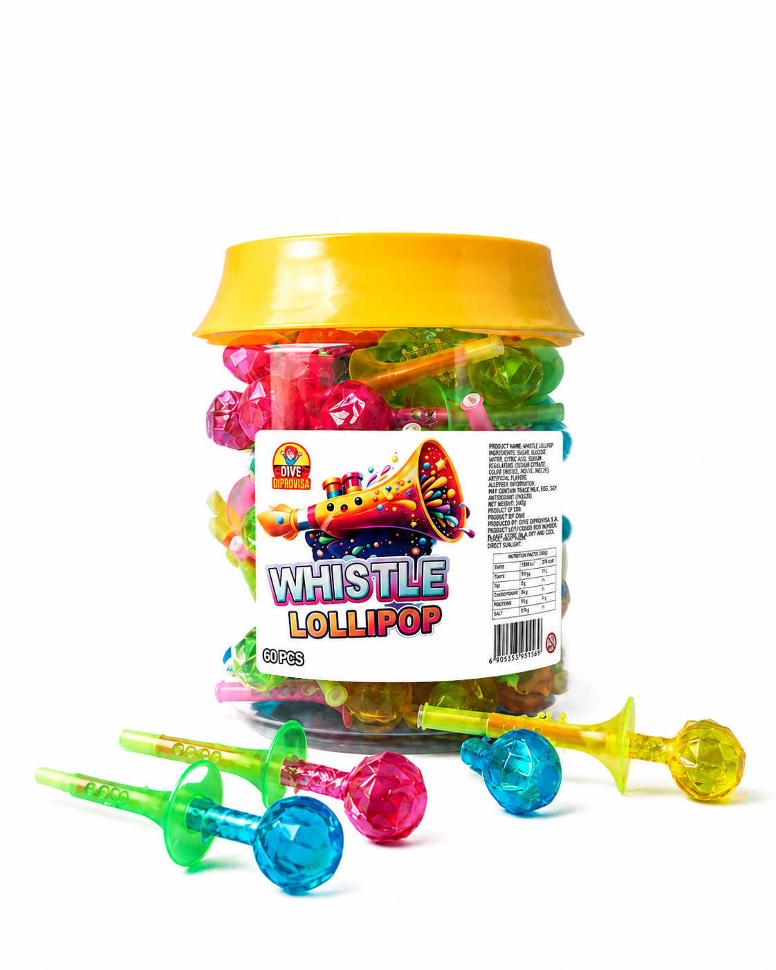 WHISTLE LOLLIPOP DVS 1X12X60