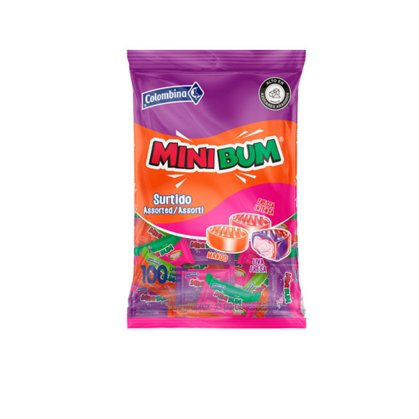 MINI BUM MEGA SURTIDO 12X100