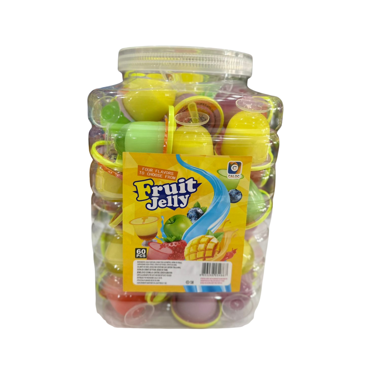 FRUIT JELLY PUDDIN CALOC 8X60