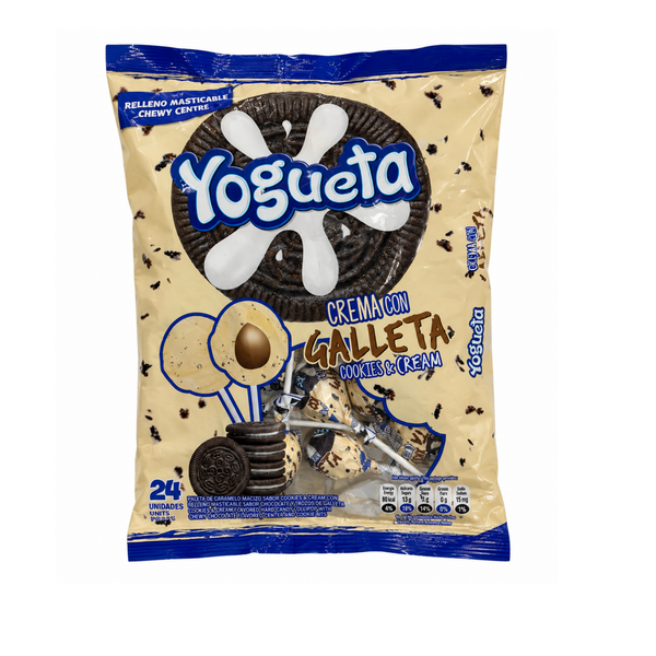 BOMBON YOGUETA COOKIES Y CREAM 1X16X24