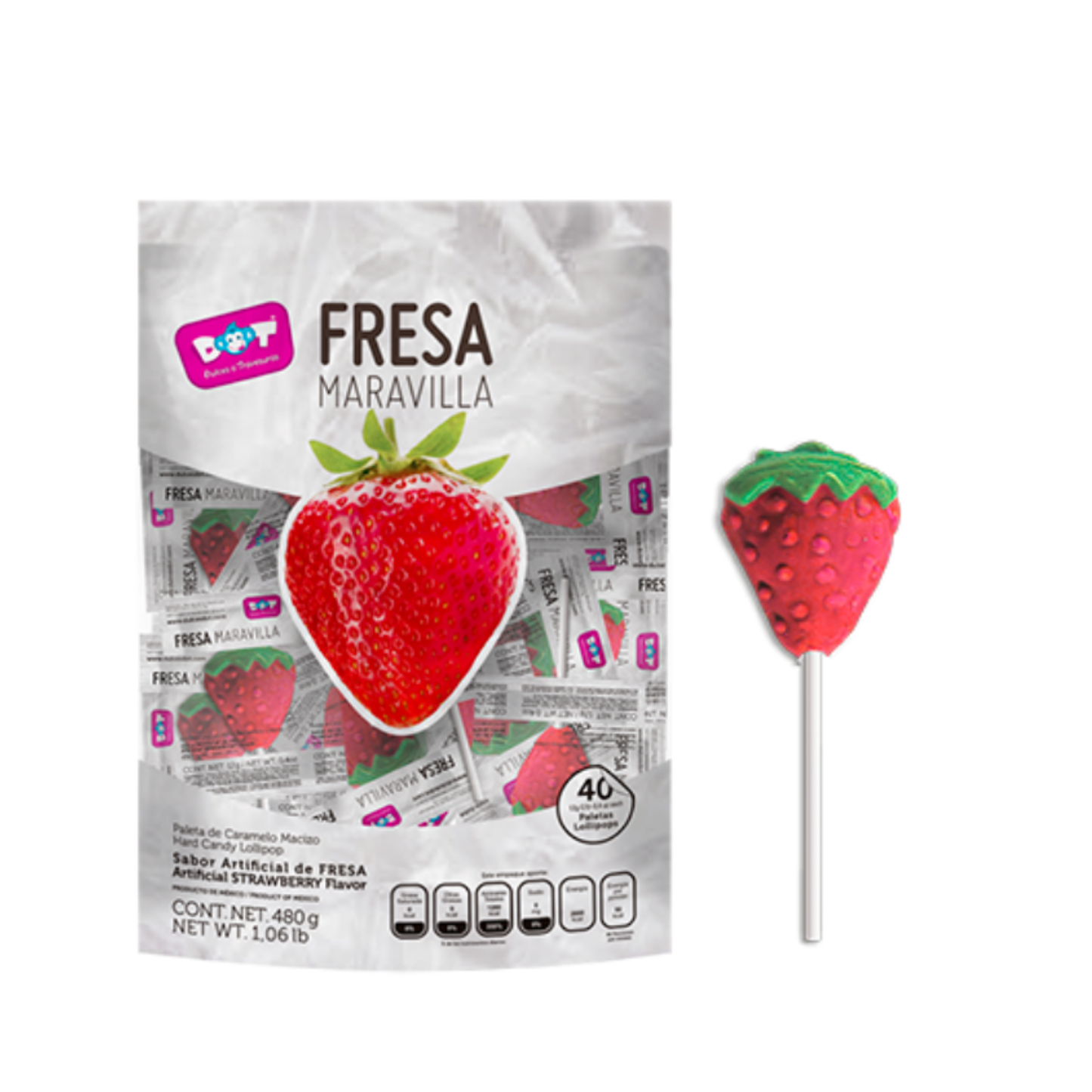 PALETA FRESA MARAVILLA DOT 28X40