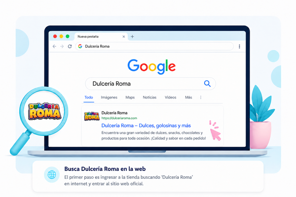 Busca Dulcería Roma en la web